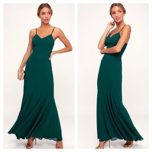 Lulus Emerald Green Maxi Dress